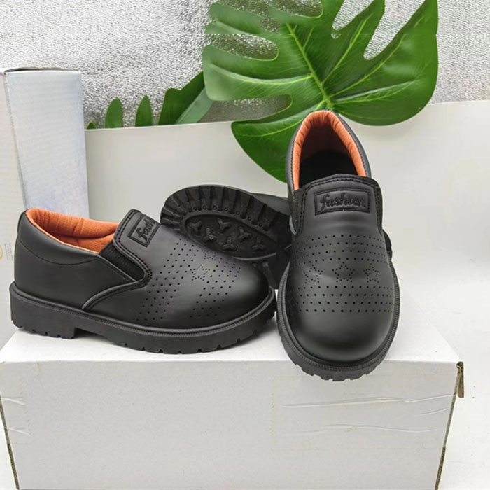 New style fashion children leather shoes custom injection slip...